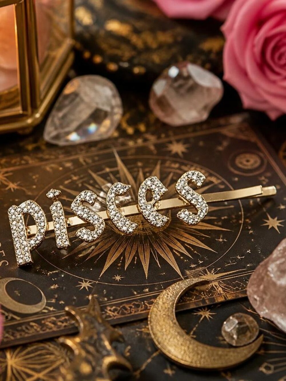 Rhinestone Radiance Hair Pin - Pisces